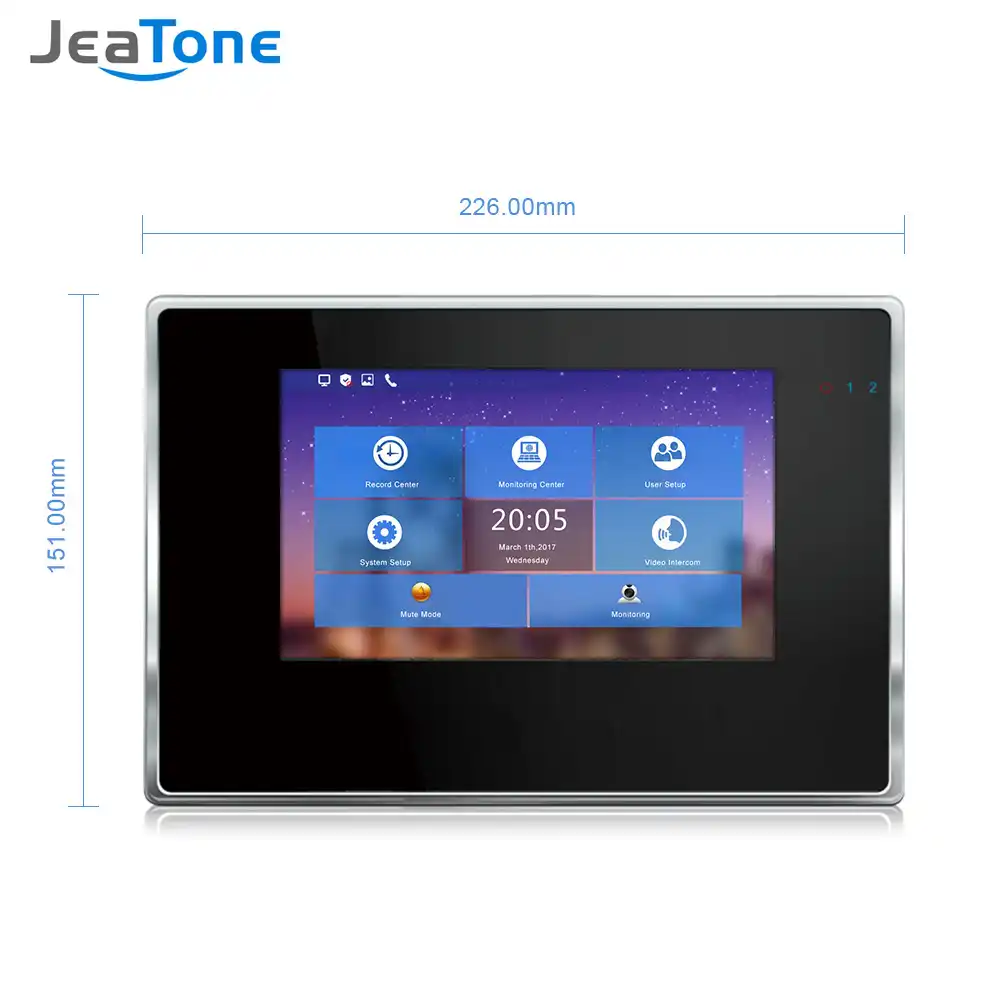 2-apartments door access control system ios/android mobile app