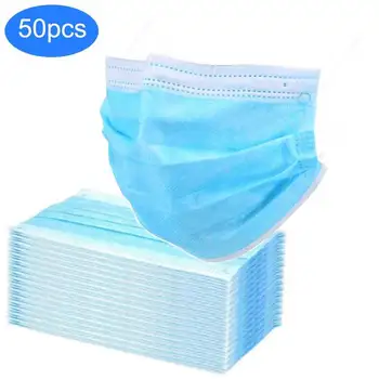 50pcs Anti-Dust 3-Layers Mask Dustproof Disposable Earloop FaceMasks Facial Protective Cover Breathable Masks
50pcs Anti-Dust 3-Layers Mask Dustproof Disposable Earloop FaceMasks Facial Protective Cover Breathable Masks