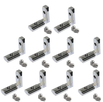 20Pcs T Slot L-Shape Interior Inside Corner Connector Joint Bracket for Aluminum Extrusion Profile 2020 Series Slot 6mm
20Pcs T Slot L-Shape Interior Inside Corner Connector Joint Bracket for Aluminum Extrusion Profile 2020 Series Slot 6mm