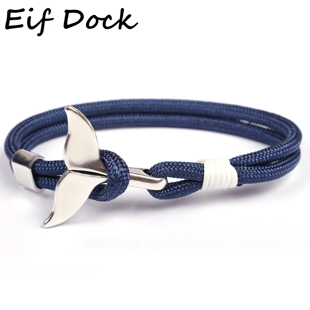 Eif Dock Shark Tail Whale Anchor Bracelet For Men Women Fashion Dark Blue Nylon Rope Chain Paracord Bracelet Male Wrist Bands
Eif Dock Shark Tail Whale Anchor Bracelet For Men Women Fashion Dark Blue Nylon Rope Chain Paracord Bracelet Male Wrist Bands