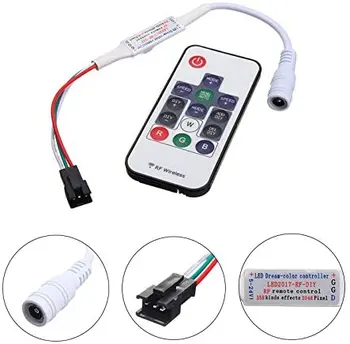 WS2811 and WS2812B DC5-12V 14keys Wireless RF Led RGB Controller 300 Kinds of Changes Digital Color LED Light Pixel Strip module
WS2811 and WS2812B DC5-12V 14keys Wireless RF Led RGB Controller 300 Kinds of Changes Digital Color LED Light Pixel Strip module