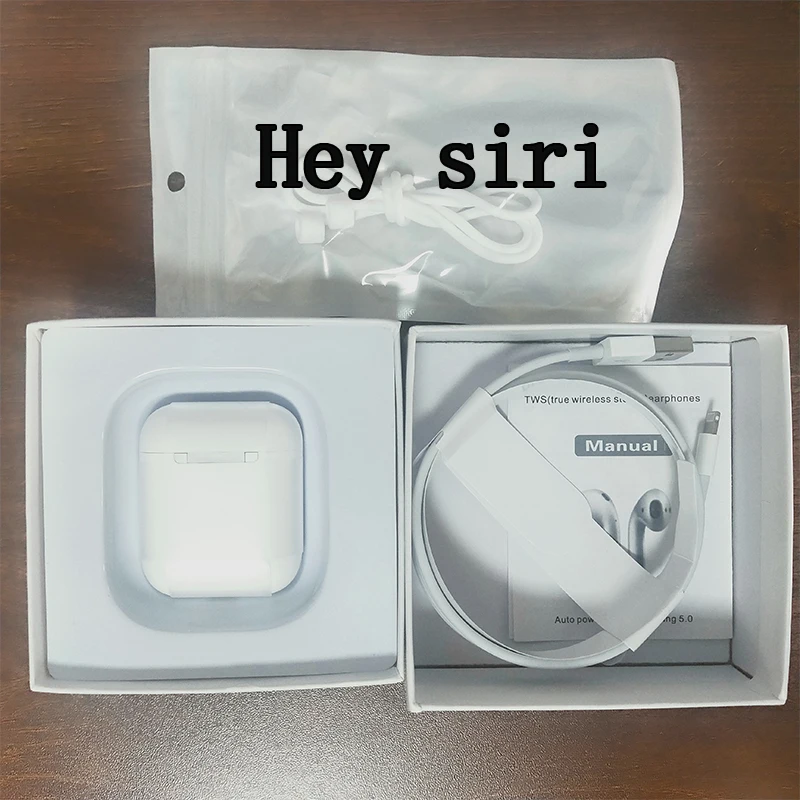 2019 new 1:1 Super Copy Hey Siri wireless Bluetooth earphone 5.0 three real battery in-ear headphones best chip for phone
2019 new 1:1 Super Copy Hey Siri wireless Bluetooth earphone 5.0 three real battery in-ear headphones best chip for phone