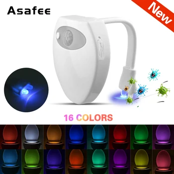 Smart Bathroom Toilet Night Light UV Sterilization LED Body Motion Activated On/Off Seat Sensor Lamp 16 Color PIR luces led
Smart Bathroom Toilet Night Light UV Sterilization LED Body Motion Activated On/Off Seat Sensor Lamp 16 Color PIR luces led