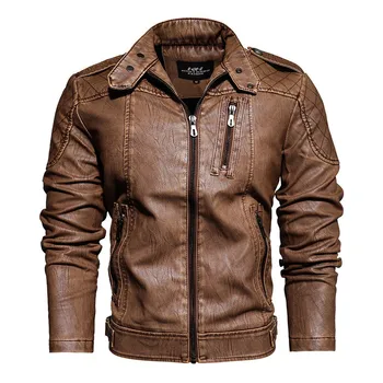 KIMSERE Fashion Men Biker Jackets Fleece Lined Warm Leather Motorcycle Coats Thicken Thermal PU Outerwear Clothing Stand Collar 
KIMSERE Fashion Men Biker Jackets Fleece Lined Warm Leather Motorcycle Coats Thicken Thermal PU Outerwear Clothing Stand Collar