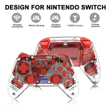 PS4 game controller wireless Bluetooth vibration transparent switch handle Playstation 4 controller joystick game controller