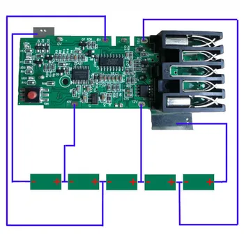For Milwaukee 18V Li-ion Battery Repair Part Accessory M18 PCB Board PCB Charging Protection Circuit Board
For Milwaukee 18V Li-ion Battery Repair Part Accessory M18 PCB Board PCB Charging Protection Circuit Board