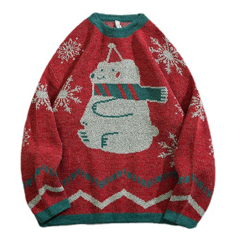 Vintage Knitted Sweater Men Cartoon Christmas Snowman Sweaters Harajuku Casual Baggy Pullover Oversize Top Winter Autumn Couple
Vintage Knitted Sweater Men Cartoon Christmas Snowman Sweaters Harajuku Casual Baggy Pullover Oversize Top Winter Autumn Couple