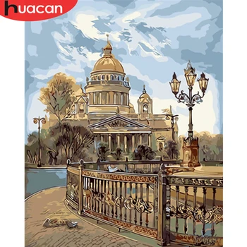 HUACAN Coloring By Number City Landscape HandPainted Kits Drawing Canvas Oil Painting Building Pictures Home Decoration 
HUACAN Coloring By Number City Landscape HandPainted Kits Drawing Canvas Oil Painting Building Pictures Home Decoration