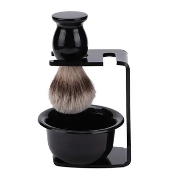 Men's Plastic Soap Bowl + Three Sets Shaving Brush Multi-function Bracket Portable Black Color
Men's Plastic Soap Bowl + Three Sets Shaving Brush Multi-function Bracket Portable Black Color