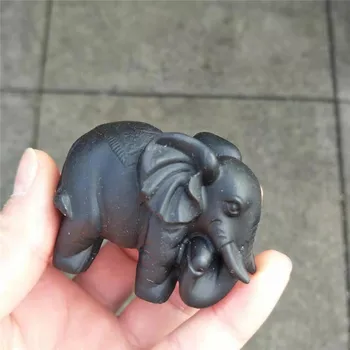 1pc hand carved 2 inches Natural obsidian quartz crystal carvings sculpture crystal animal elephant statue crafts for gift
1pc hand carved 2 inches Natural obsidian quartz crystal carvings sculpture crystal animal elephant statue crafts for gift