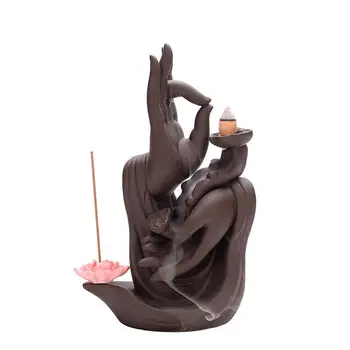 Handmade Purple Sand Backflow Incense Burner Buddha Lotus Incense Cones Stick Holder Incense Censer +10pc Cone Home Decoration
Handmade Purple Sand Backflow Incense Burner Buddha Lotus Incense Cones Stick Holder Incense Censer +10pc Cone Home Decoration