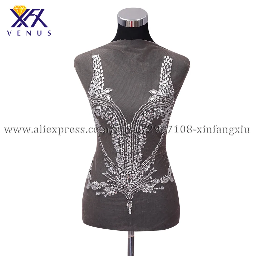 XFX VENUS Handmade Rhinestone Beaded Appliqued for wedding decoration accessories Patch embroidered Patches silver color
XFX VENUS Handmade Rhinestone Beaded Appliqued for wedding decoration accessories Patch embroidered Patches silver color