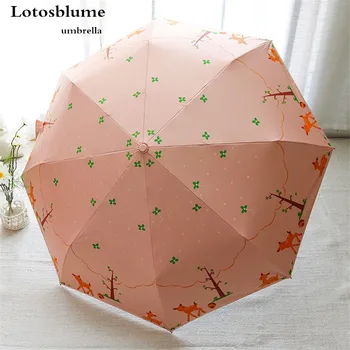 Lotosblume Brand 8kumbrella Printed With Cartoon Style SunnyAnd Rainy Umbrella of The Three-fold Women's Full Automatic Umbrella
Lotosblume Brand 8kumbrella Printed With Cartoon Style SunnyAnd Rainy Umbrella of The Three-fold Women's Full Automatic Umbrella