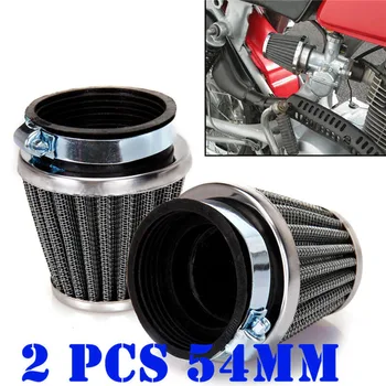 2pcs Motorcycle 54mm Tapered Chrome Pod Air Intake Air Filters with Hose Clamp clean air enters the cylinder
2pcs Motorcycle 54mm Tapered Chrome Pod Air Intake Air Filters with Hose Clamp clean air enters the cylinder