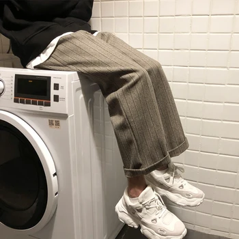 Winter New Thickened Woolen Pants Men's Warm Fashion Solid Color Casual Pants Man Streetwear Hip-hop Loose Straight Trousers
Winter New Thickened Woolen Pants Men's Warm Fashion Solid Color Casual Pants Man Streetwear Hip-hop Loose Straight Trousers