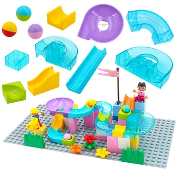 Large Particles DIY Building Blocks Maze Race Marble Run Duplos Blocks Accessories DIY Bricks Educational toys For Children Gift
Large Particles DIY Building Blocks Maze Race Marble Run Duplos Blocks Accessories DIY Bricks Educational toys For Children Gift