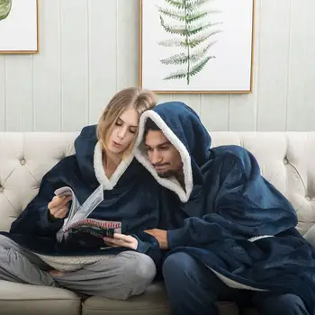 Winter Oversized Blanket with Sleeves Oversized Hoodie Fleece Warm Comfy Hoodies Sweatshirts Giant TV Blanket Women Hoody Robe
Winter Oversized Blanket with Sleeves Oversized Hoodie Fleece Warm Comfy Hoodies Sweatshirts Giant TV Blanket Women Hoody Robe
