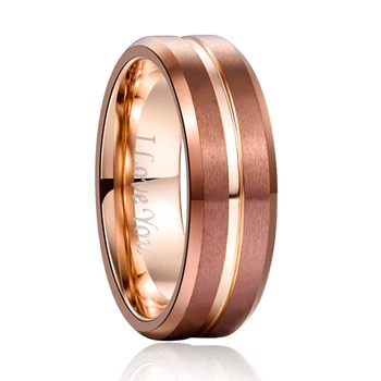 Men's 8mm Grooved Tungsten Carbide Ring Matte Finish Beveled Edge Wedding Band Size 6 to 14
Men's 8mm Grooved Tungsten Carbide Ring Matte Finish Beveled Edge Wedding Band Size 6 to 14