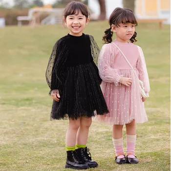 2020 Spring Children's Clothing Princess Dress Puffed Yarn Girls Gauze Bubble Long sleeve Knitting Child Kids Dresses for Girls
2020 Spring Children's Clothing Princess Dress Puffed Yarn Girls Gauze Bubble Long sleeve Knitting Child Kids Dresses for Girls