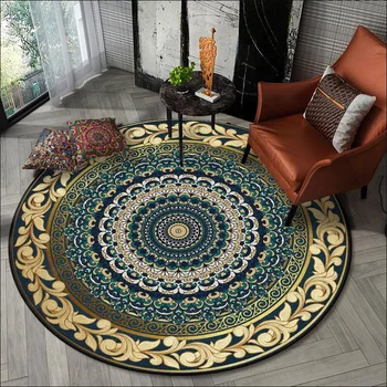 Retro Fashion Mandala Yellow Lace Ethnic-Style Living Room Bedroom Nacelle Chair Circle Mat Rug
Retro Fashion Mandala Yellow Lace Ethnic-Style Living Room Bedroom Nacelle Chair Circle Mat Rug