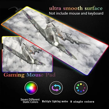 Aircraft RGB LED Mouse Pad Large Mouse Pad USB Wired Lighting Gaming Gamer Mousepad Keyboard Colorful Luminous for PC Mice Mat
Aircraft RGB LED Mouse Pad Large Mouse Pad USB Wired Lighting Gaming Gamer Mousepad Keyboard Colorful Luminous for PC Mice Mat