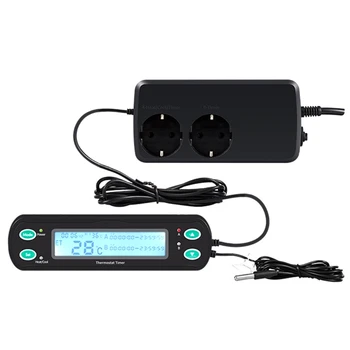 Intelligent Digital Display Reptile Pet Nest Thermostat High Precision Probe Temperature and Humidity Controller Timer
Intelligent Digital Display Reptile Pet Nest Thermostat High Precision Probe Temperature and Humidity Controller Timer