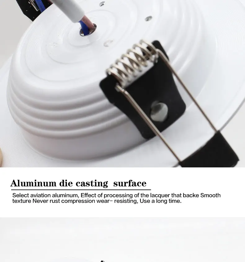 10PCS/lot LED Downlight 7W 9W 12W 15W 18W AC 220V Round Recessed Warm Cold White LED Ceiling Spot Light Down Light For Bathroom