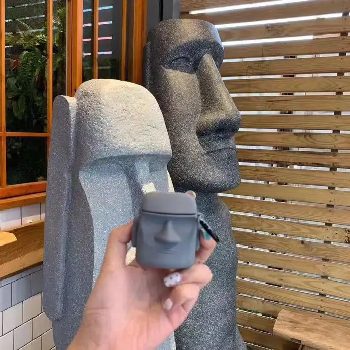 For AirPod 2 Case 3D Easter Island Stone Statue Soft Silicone Wireless Earphone Cases For Apple Airpods Case Cute Cover Funda
For AirPod 2 Case 3D Easter Island Stone Statue Soft Silicone Wireless Earphone Cases For Apple Airpods Case Cute Cover Funda