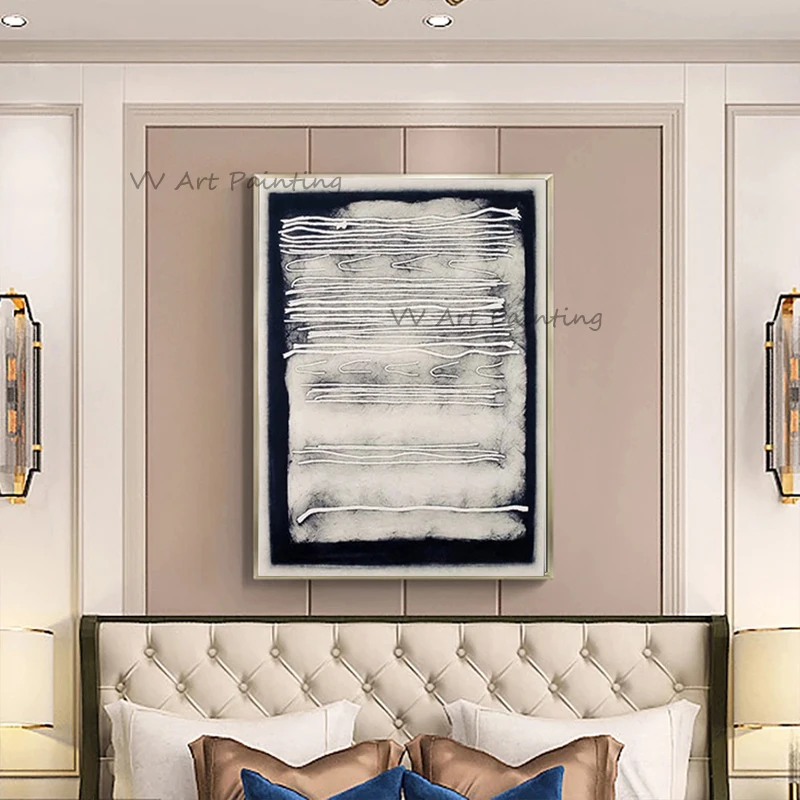 The Top Abstract Handmade Brush Canvas Painting Simple Flowing Wall Art Color White Wall Picture for Dinning Room Tableaux Decor
The Top Abstract Handmade Brush Canvas Painting Simple Flowing Wall Art Color White Wall Picture for Dinning Room Tableaux Decor