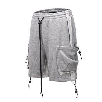 Reversed Patchwork Cargo Sweat Shorts Elastic Pockets Relaxed-fit Cotton Terry Streetwear
Reversed Patchwork Cargo Sweat Shorts Elastic Pockets Relaxed-fit Cotton Terry Streetwear
