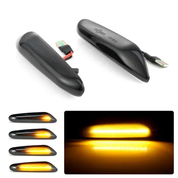 2pcs Dynamic Blinker Flowing Car LED Side Marker Turn Signal Lights for BMW E46 E90 E91E60 E61 E92 E93 E82 E88 X1 X3 Smoke Lens
2pcs Dynamic Blinker Flowing Car LED Side Marker Turn Signal Lights for BMW E46 E90 E91E60 E61 E92 E93 E82 E88 X1 X3 Smoke Lens