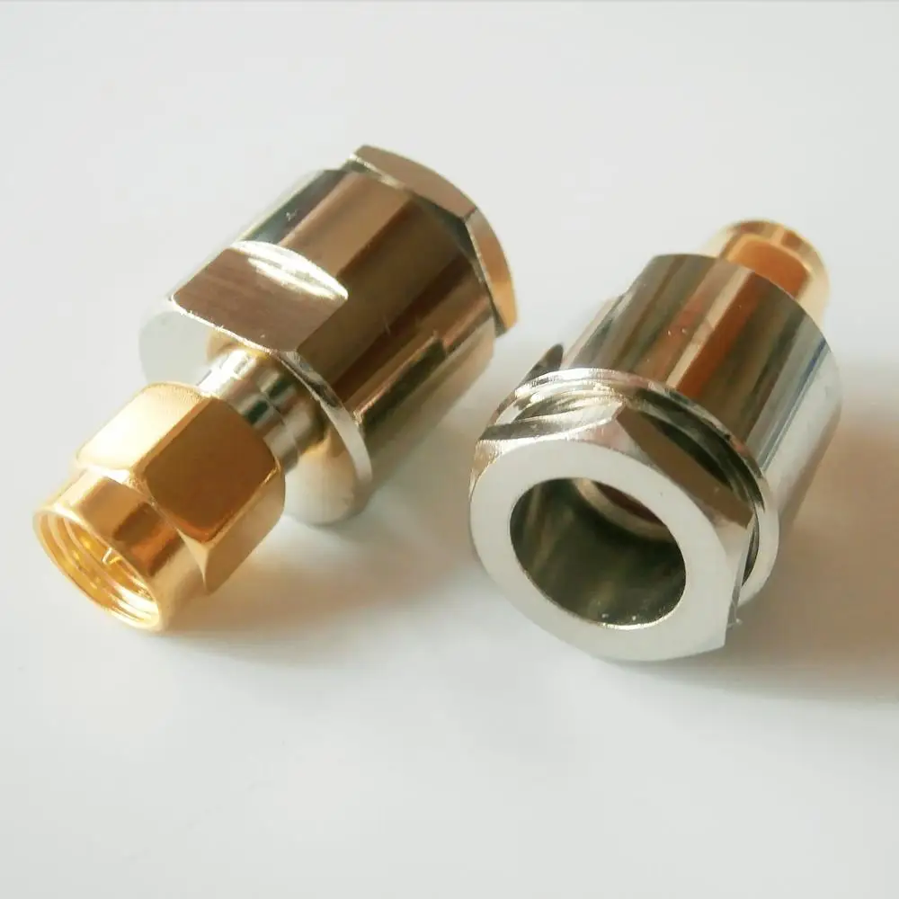 10X Pcs Connector SMA Male plug Clamp Solder for LMR195 RG58 RG142 RG223 RG400 Cable Brass Nickel Plated Straight RF Adapters
10X Pcs Connector SMA Male plug Clamp Solder for LMR195 RG58 RG142 RG223 RG400 Cable Brass Nickel Plated Straight RF Adapters
