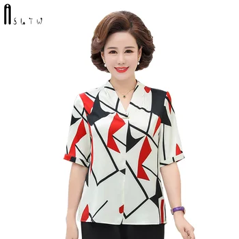 ASLTW Geometric Blouse Women New Summer Half Sleeve Chiffon Shirt Plus Size V Neck Pullover Thin Woman Blouse
ASLTW Geometric Blouse Women New Summer Half Sleeve Chiffon Shirt Plus Size V Neck Pullover Thin Woman Blouse