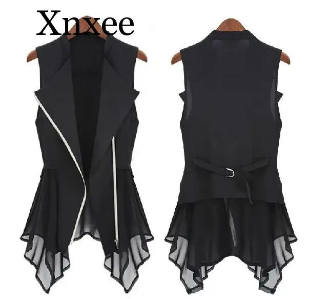 Black Chiffon Jacket Spring Autumn Models Women Slim Long Jacket Europe Sleeveless Coats & Jacket Chiffon Office Sexy
Black Chiffon Jacket Spring Autumn Models Women Slim Long Jacket Europe Sleeveless Coats & Jacket Chiffon Office Sexy