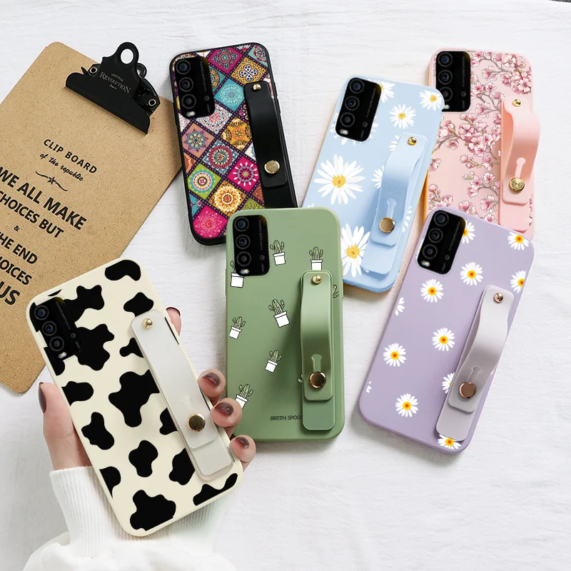 Чехол для Xiaomi Redmi 9T чехол с цветами 6 53 дюйма Redmi9T XiaomiRedmi9T ремешок на запястье
