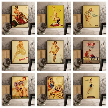 Sexy Lady American Pin up Retro Art Decor Wall Decor Home Decor Cafe Bar Decor Quality Canvas living room Painting Poster A777 
Sexy Lady American Pin up Retro Art Decor Wall Decor Home Decor Cafe Bar Decor Quality Canvas living room Painting Poster A777