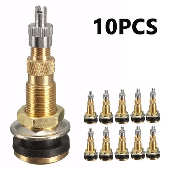10× Tractor Air Liquid Water Tubeless Tire Valve Stems Wheels Rim TR618A Brass ~
10× Tractor Air Liquid Water Tubeless Tire Valve Stems Wheels Rim TR618A Brass ~