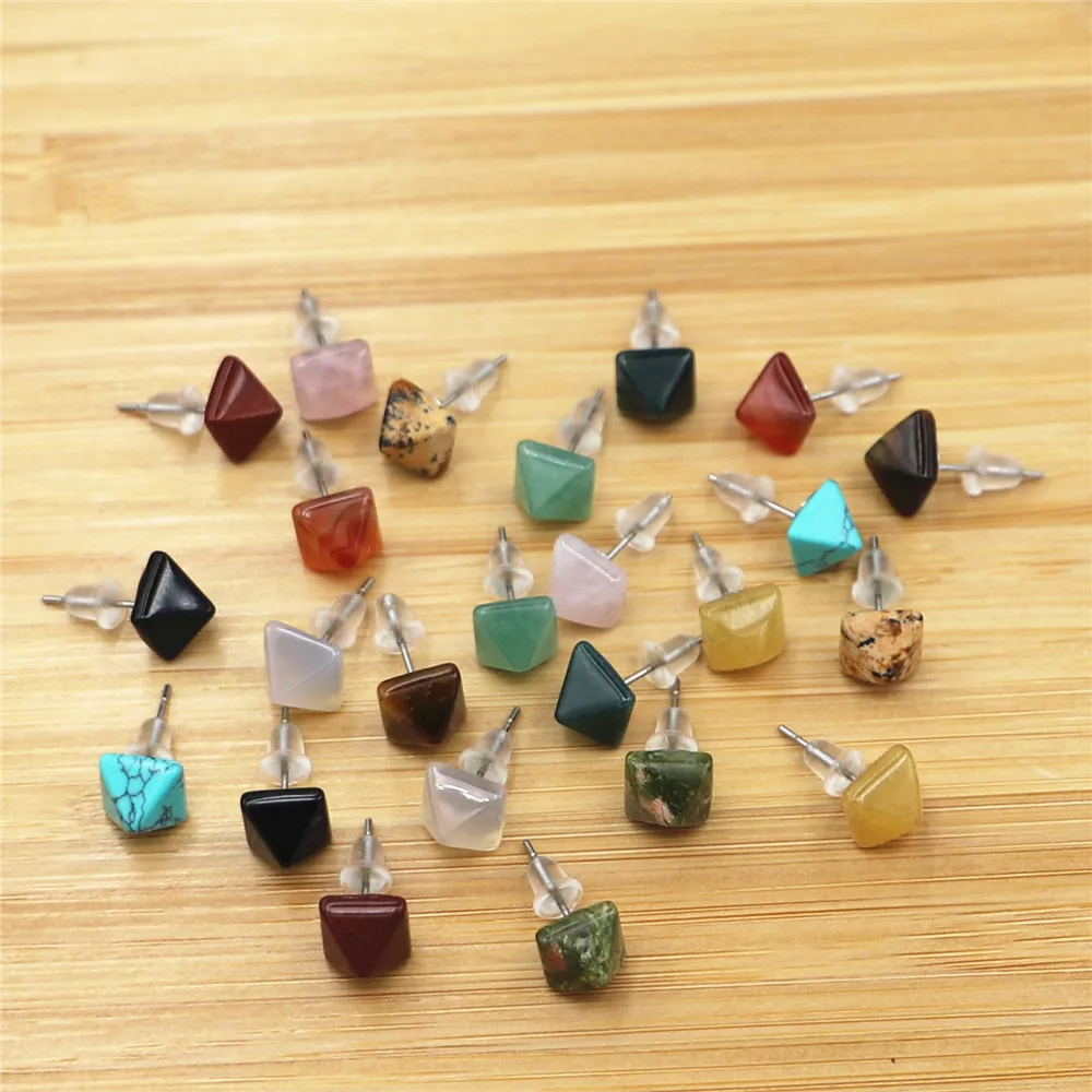 12 Pairs Square Women's Earrings Natural Gemstones Earrings Stone Opal Tiger Eye Crystal Red Black Earrings Earrings for Women
12 Pairs Square Women's Earrings Natural Gemstones Earrings Stone Opal Tiger Eye Crystal Red Black Earrings Earrings for Women