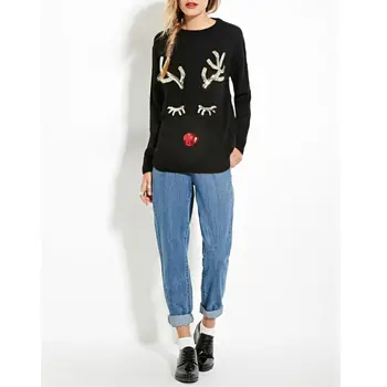 Women Long Sleeve Tunic Knit Sweaters Ugly Christmas Snowman Reindeer Jumper Top Vintage Xmas Jumpers 
Women Long Sleeve Tunic Knit Sweaters Ugly Christmas Snowman Reindeer Jumper Top Vintage Xmas Jumpers