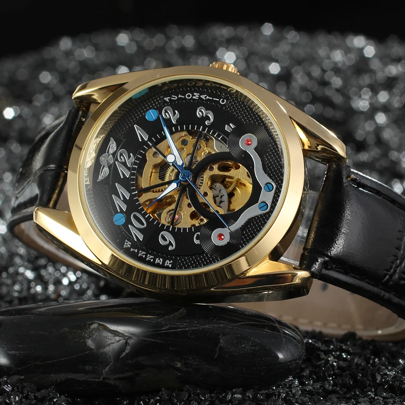 Custom-Roman-Numerals-Watch-Skeleton-Auto-Hand (3)