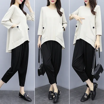 Large Size Casual 2 Piece Outfits For Women Women Two Piece Outfits Ensemble Femme Survetement Year-old Female Costume
Large Size Casual 2 Piece Outfits For Women Women Two Piece Outfits Ensemble Femme Survetement Year-old Female Costume