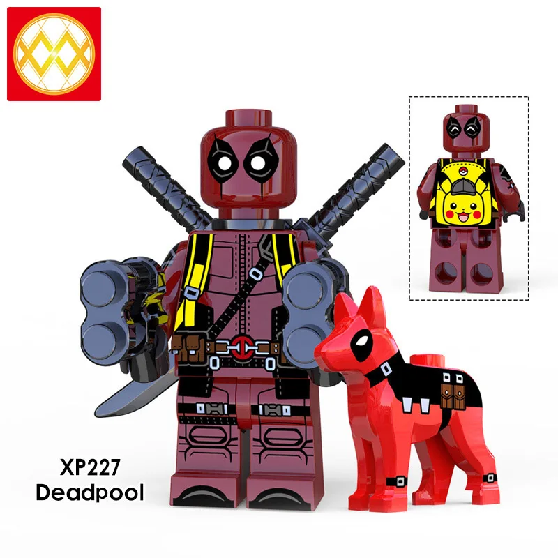 XP227 Deadpool With Dogs Marvel Super Heroes With Weapon X Model Building Blocks Bricks Mini Toys For Children Christmas Gift
XP227 Deadpool With Dogs Marvel Super Heroes With Weapon X Model Building Blocks Bricks Mini Toys For Children Christmas Gift