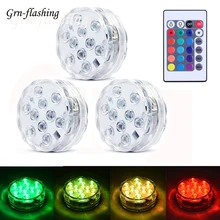 16 Colors Underwater LED Light Remote Control Submersible Lamp IP68 Waterproof Outdoor Garden Swimming Pool Bathroom Decoration
16 Colors Underwater LED Light Remote Control Submersible Lamp IP68 Waterproof Outdoor Garden Swimming Pool Bathroom Decoration