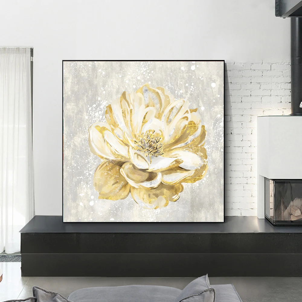 Modern Abstract Golden Flower Rose Canvas Painting Posters and Print Nordic Wall Art Picture for Living Room Home Decor Cuadros
Modern Abstract Golden Flower Rose Canvas Painting Posters and Print Nordic Wall Art Picture for Living Room Home Decor Cuadros