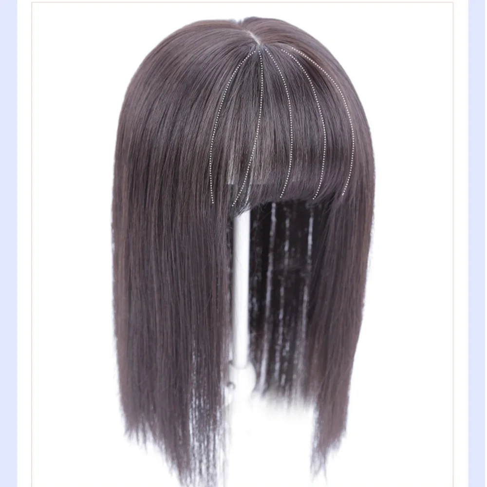 XUANGUANG 2 sizes 4 colors straight synthetic hair with bangs suitable for women with sparse hair increase hair 2 materials
XUANGUANG 2 sizes 4 colors straight synthetic hair with bangs suitable for women with sparse hair increase hair 2 materials