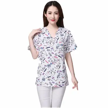 2019 New Spring Summer Cartoon Print Uniform Nurse Scrub Tops Overalls Female Wash Shirts Pharmacy Hospital Beauty Clothing
2019 New Spring Summer Cartoon Print Uniform Nurse Scrub Tops Overalls Female Wash Shirts Pharmacy Hospital Beauty Clothing