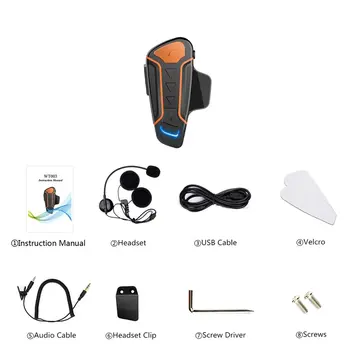 Bluetooth Intercom Wt003 1000M Ip67 Waterproof Motorcycle Helmet Walkie-Talkie Motorcycle Walkie-Talkie Headset With Fm Radio
Bluetooth Intercom Wt003 1000M Ip67 Waterproof Motorcycle Helmet Walkie-Talkie Motorcycle Walkie-Talkie Headset With Fm Radio