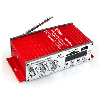 MA-120 Motorcycle Hifi Power Digital Sound USB Input Audio Player Amplifier Home Dual Channels Mini Car FM Radio Remote Control
MA-120 Motorcycle Hifi Power Digital Sound USB Input Audio Player Amplifier Home Dual Channels Mini Car FM Radio Remote Control