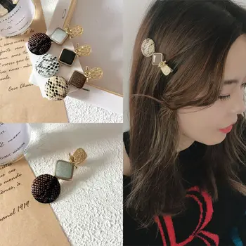 New Style Korean-style Snakeskin Print Simple Versatile A- line Press Clip Side Edge Clip Hair Clip Hair Accessories Headdress W
New Style Korean-style Snakeskin Print Simple Versatile A- line Press Clip Side Edge Clip Hair Clip Hair Accessories Headdress W