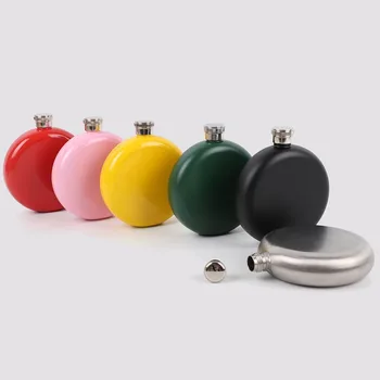 New stainless steel round hip flask Business gift outdoor portable hip flask support custom package 304 food grade
New stainless steel round hip flask Business gift outdoor portable hip flask support custom package 304 food grade